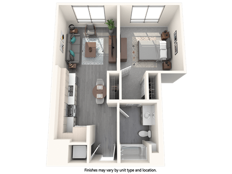 Vive Luxe Apartments A1 Floor Plan